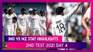 IND vs NZ Stat Highlights 2nd Test 2021 Day 4: India&rsquo;s Dominance at Home Continues