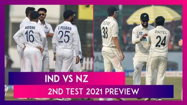 IND vs NZ 2nd Test 2021 Preview & Playing XIs: Teams Eye Series Win