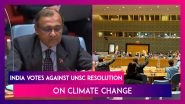 India Votes Against UNSC Resolution On Climate Change