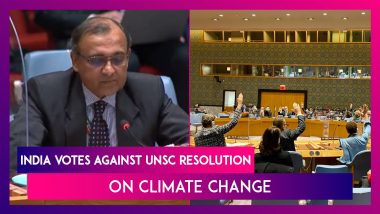 India Votes Against UNSC Resolution On Climate Change