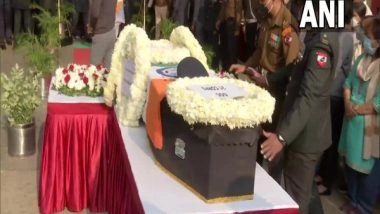 India News | TN Chopper Crash: IAF Officials, MP Ministers Pay Tribute to Group Captain Varun Singh in Bhopal