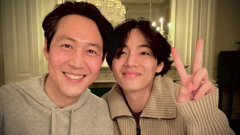 BTS V aka Kim Taehyung and Lee Jung-jae's Selfie Goes Viral, Make ARMY Manifest V To Be Cast in Squid Game Season 2! (View Pic)