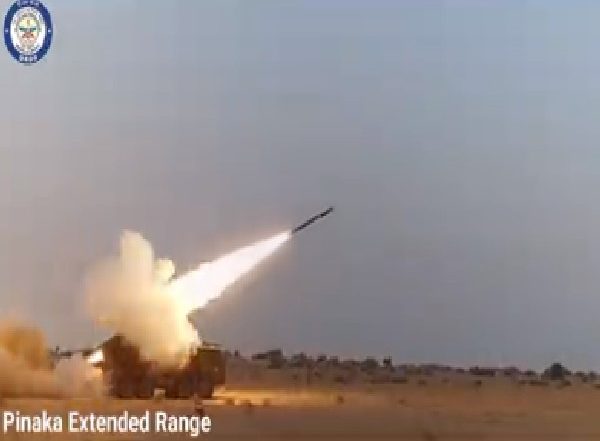 DRDO Successfully Tests Extended Range Pinaka at Pokhran Range