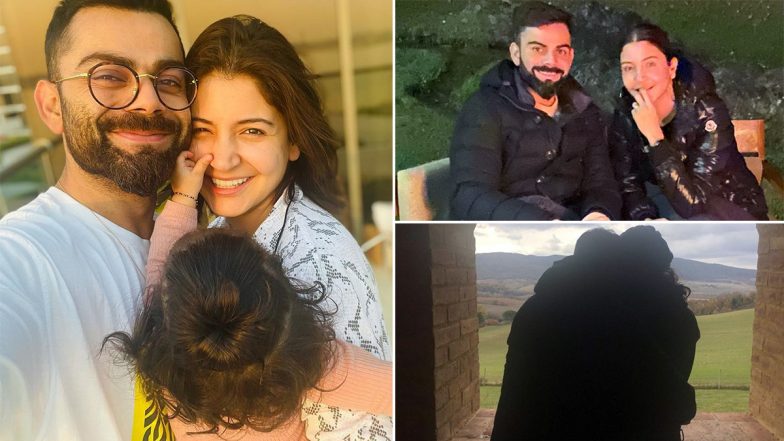 Virat Kohli Posts Heartfelt Message for Wife Anushka Sharma on Their Fourth Marriage Anniversary, See Some Adorable Pictures of the Couple (Check Post)