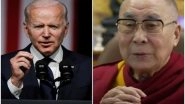 World News | US Congress Members Urge for Meeting Between Biden, Dalai Lama