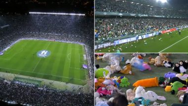 Real Betis Fans Throw Thousands of Stuffed Toys at Halftime to Make Sure Underprivileged Kids Had a Gift for Christmas (WATCH VIDEO)