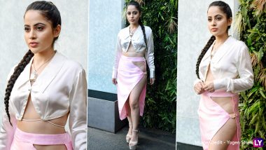 Urfi Javed Is a Fashion Disaster in an Ill-Fitted Pink Skirt But Fares Well in the Makeup Department (View Pics)