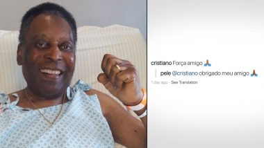 Cristiano Ronaldo and Pele Engage With Each Other on Instagram After Brazilian Legend Shares Health Update From Hospital