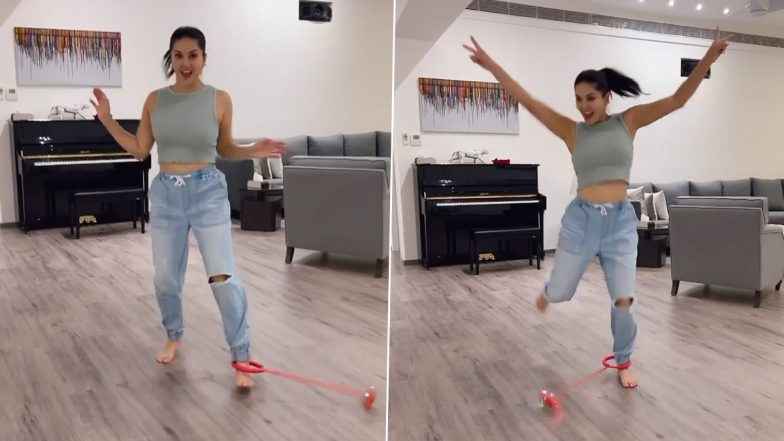 Sunny Leone’s Cute Video Playing With a Toy Will Brighten Up Your Day Instantly (Watch Video)