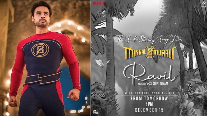 Minnal Murali Song Raavil, A Sushin Shyam Composed Track From Tovino Thomas’ Film, To Be Out On December 15 (View Poster)