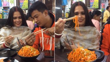 WATCH: Husband Teaches Wife to Eat With Chopsticks, Internet Activates Aww-Mode Seeing Romantic Video!