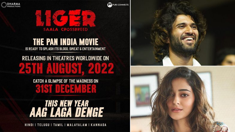 Liger All Set To Release In Theatres On August 25, 2022! Makers To Drop A Glimpse Of Vijay Deverakonda – Ananya Panday’s Film On December 31