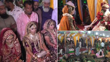 Gujarat Businessman Organises Mass Marriage Of 300 Women in Surat (View Pics)