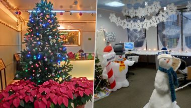 Christmas 2021 Office Bay Decoration Ideas: From Xmas Tree to Snowflakes, 5 Easy Ways to Brighten Your Working Space This Festive Season (Watch Videos)