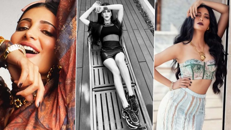 Shruti Haasan Takes the Trending Insta Wrap Up Challenege, Shares Lovely Pictures From 2021 (Watch Video)