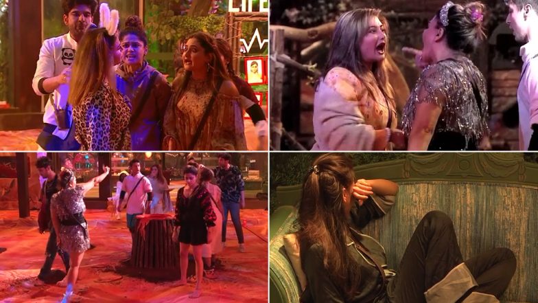 Bigg Boss 15: Rashami Desai Breaks Glass During Her Fight With Rakhi Sawant in the Ticket to Finale Task (Watch Video)