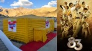 83: Ranveer Singh&rsquo;s Sports Drama on Team India&rsquo;s 1983 World Cup Win Screened at the World&rsquo;s Highest Mobile Theatre in Leh!