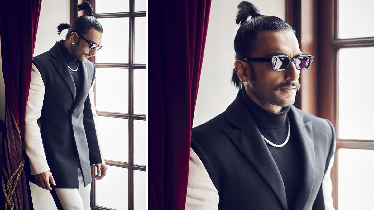Ranveer Singh slays formal fashion in a black suit, Internet calls him  'sharp