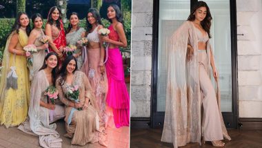 Alia Bhatt Looks Drop-Dead Gorgeous in a Nude Pink Outfit at Friend Meghna Goyal’s Wedding (View Pics)