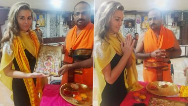 Samantha Lockwood Visits Siddhivinayak Temple, Shares Pictures While Enjoying Sweets (View Pics)