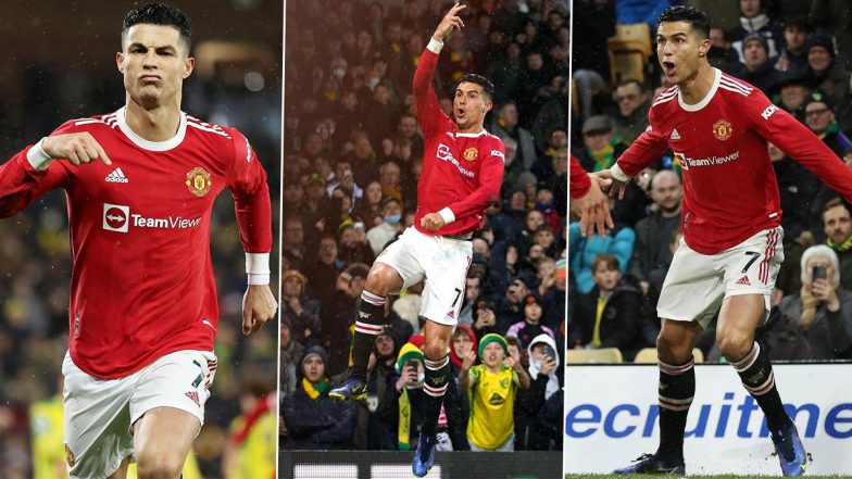 Cristiano Ronaldo Reacts After Scoring in Manchester United’s Premier League 2021–22 Win Over Norwich City, Writes, ‘Let’s Go, Devils’ (Check Post)