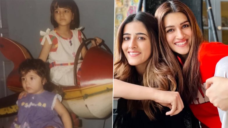 Kriti Sanon Shares Cute Childhood Memories To Wish Her Sister Nupur Sanon on Her Birthday (Watch Video)