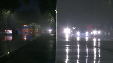 Delhi: Rain Lashes Parts Of National Capital, Adjoining Areas; Visuals From Tughlaq Road