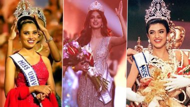 Who Are The Miss Universe Winners From India? Harnaaz Sandhu Joins The Ranks of Sushmita Sen and Lara Dutta at The Prestigious Beauty Pagent