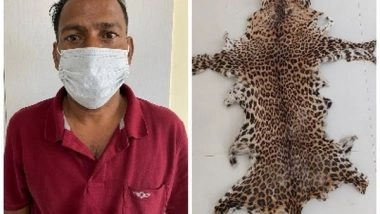 India News | Special Task Force Arrests Wildlife Criminal, Recovers Leopard Skin in Odisha