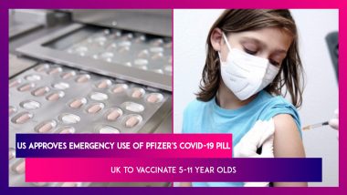 US Approves Emergency Use Of Pfizer's Covid-19 Pill, UK To Vaccinate 5-11 Year Olds