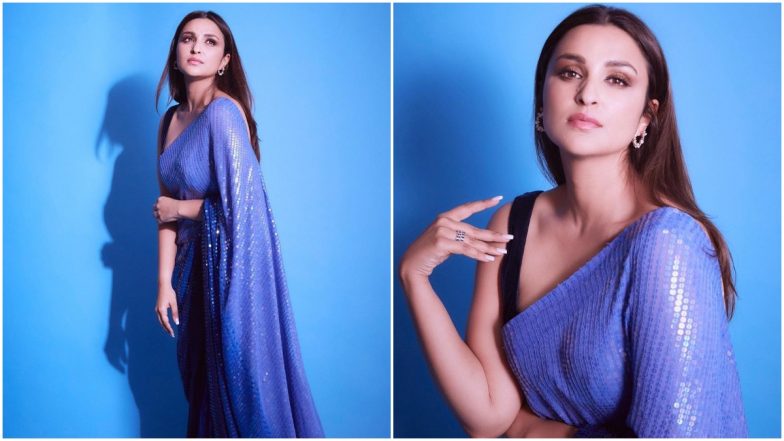 Parineeti Chopra Looks Drop Dead Gorgeous In a Typical Manish Malhotra Sequinned Saree
