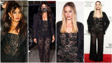 Fashion Faceoff: Priyanka Chopra Jonas or Margot Robbie, Whose Sheer Black Outfit Did You Like More?