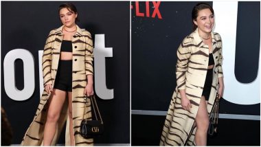 Florence Pugh Ditches the Usual Movie Premiere Outfits and Keeps It Chic in Valentino (View Pics)