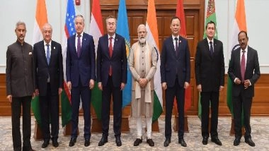 World News | PM Modi Meets Foreign Ministers of Five Central Asian Countries, Emphasises Potential of Enhanced Economic Cooperation