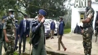 India News | Chopper Crash: Air Chief Marshal VR Chaudhari Reaches Crash Site Near Tamil Nadu's Coonoor