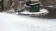 India News | J-K: Mughal Road Closed Following Overnight Snowfall in Kashmir Valley