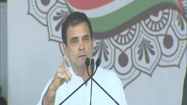 Mehangai Hatao Rally in Jaipur: Rahul Gandhi Slams Centre, Urges People to 'Throw Hindutvavadis Out of Power'