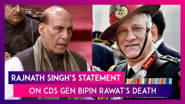 Rajnath Singh’s Statement In Parliament On CDS Gen Bipin Rawat's Death, High Level Inquiry Ordered