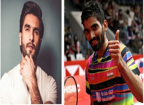 Entertainment News | Ranveer Singh  Hails Badminton Player Kidambi Srikanth's Win