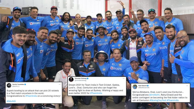 India vs South Africa 1st Test: Sourav Ganguly, Ravi Shastri, Sachin Tendulkar and Other Members of the Cricket Fraternity React to Virat Kohli’s Team Winning in Centurion (Check Post)