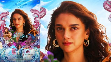 Hey Sinamika: Dulquer Salmaan Unveils the First Look Poster of Aditi Rao Hydari’s Character Mouna (View Pic)