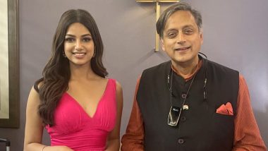 Shashi Tharoor Meets Harnaaz Sandhu, Congratulates Her On Winning Miss Universe 2021 Title (View Pics)