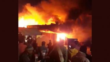 Major Fire Breaks Out in Makeshift Market in Jammu