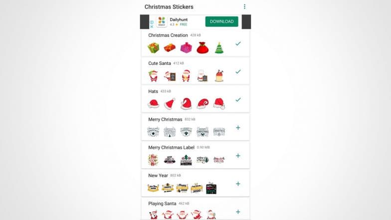 Christmas Stickers For WhatsApp 