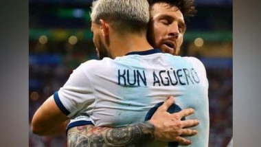 Sports News | Hurts to See That You Have Retired from Professional Football: Messi to Aguero