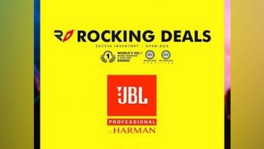 Business News | Rocking Deals Associates with Harman to Offer the Brand's Unboxed Inventory JBL Professional Series to Customers