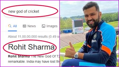 'New God Of Cricket' Search Result Leads To Rohit Sharma on Google