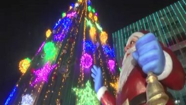 Christmas Eve 2021: Kolkata's Park Street Lit Up to Welcome Christmas, 50-feet Tall Christmas Tree Installed in City