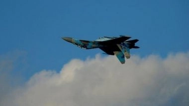 World News | Russian Fighter Jet Su-30 Escorts US Spy Plane over Black Sea: Defense Ministry