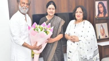 India News | Former AIADMK Leader Sasikala Meets Rajinikanth in Chennai
